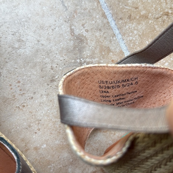 Gentle Souls by Kenneth Cole Lena Espadrilles Slip-on Sandals Leather Textile 8 - Picture 7 of 12